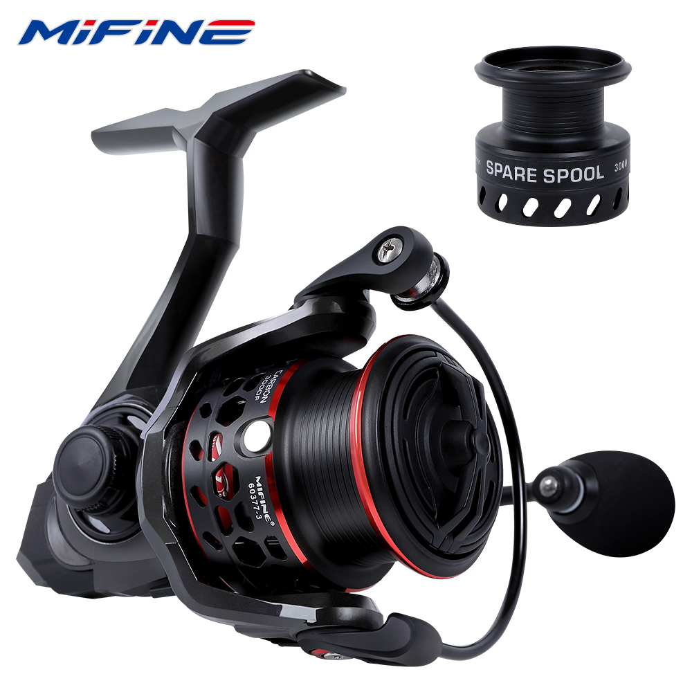 Reel Spare Spool - بكرات غزل ألياف الكربون خفيفة Mifine