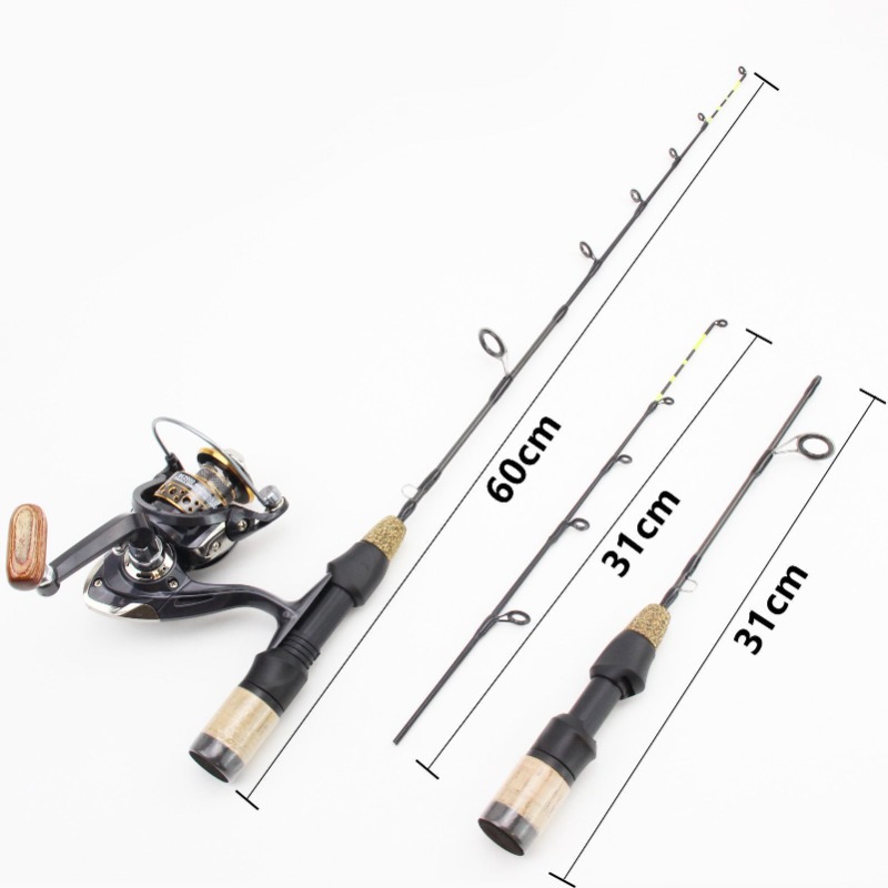 60 سنتيمتر 2 نصائح قضيب بكرة ا - مراجعة Ice Fishing Reel وسعره