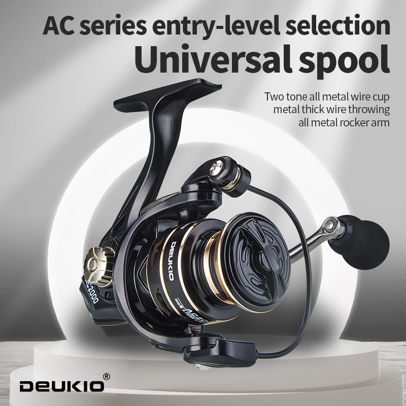 بكرة DEUKIO مع مقبض بكرة معدني - مراجعة Reel Drag Knob وسعره
