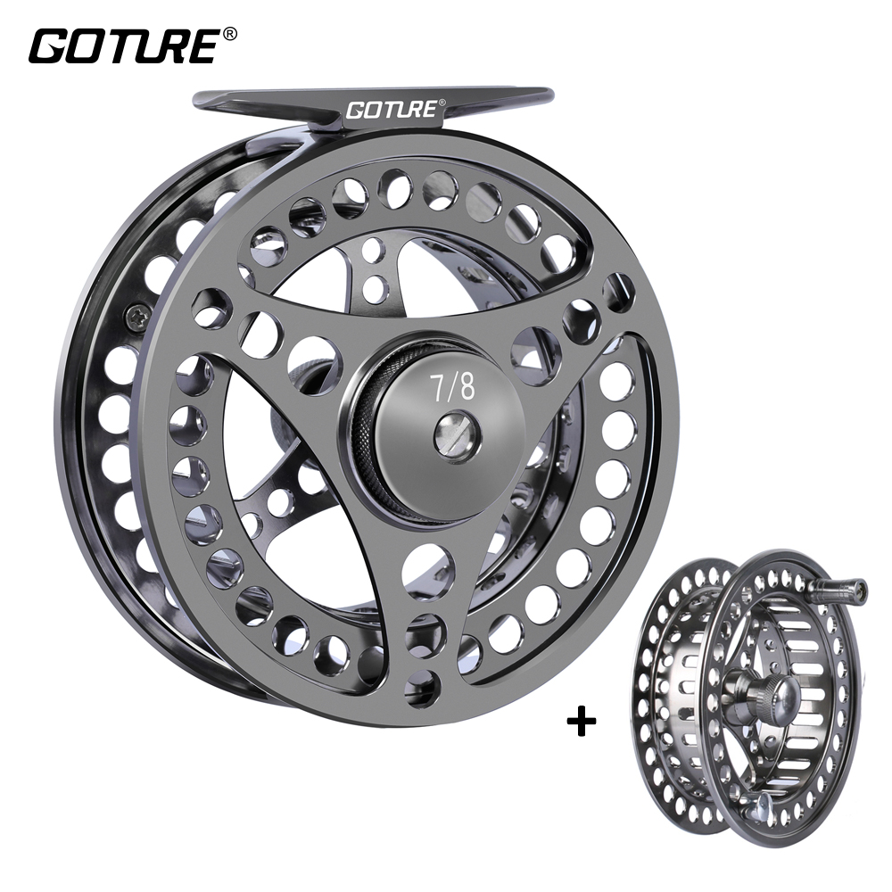 Goture يطير الصيد بكرة 3/4 5/6 - مراجعة Reel Spare Spool وسعره