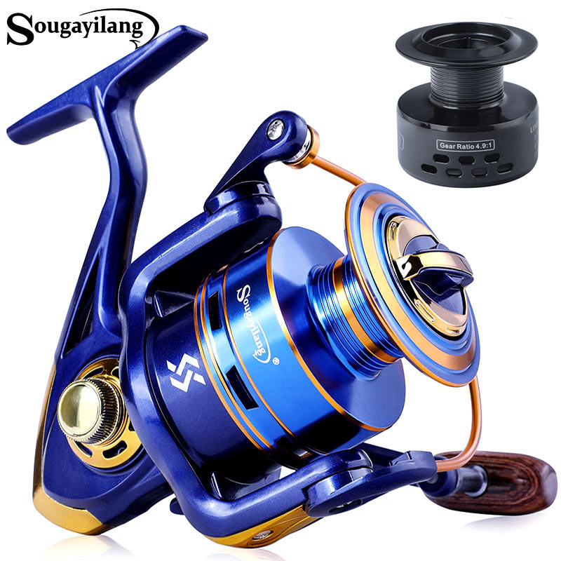 بكرة الغزل Sougayilang مع قبضة - مراجعة Surf Reel وسعره