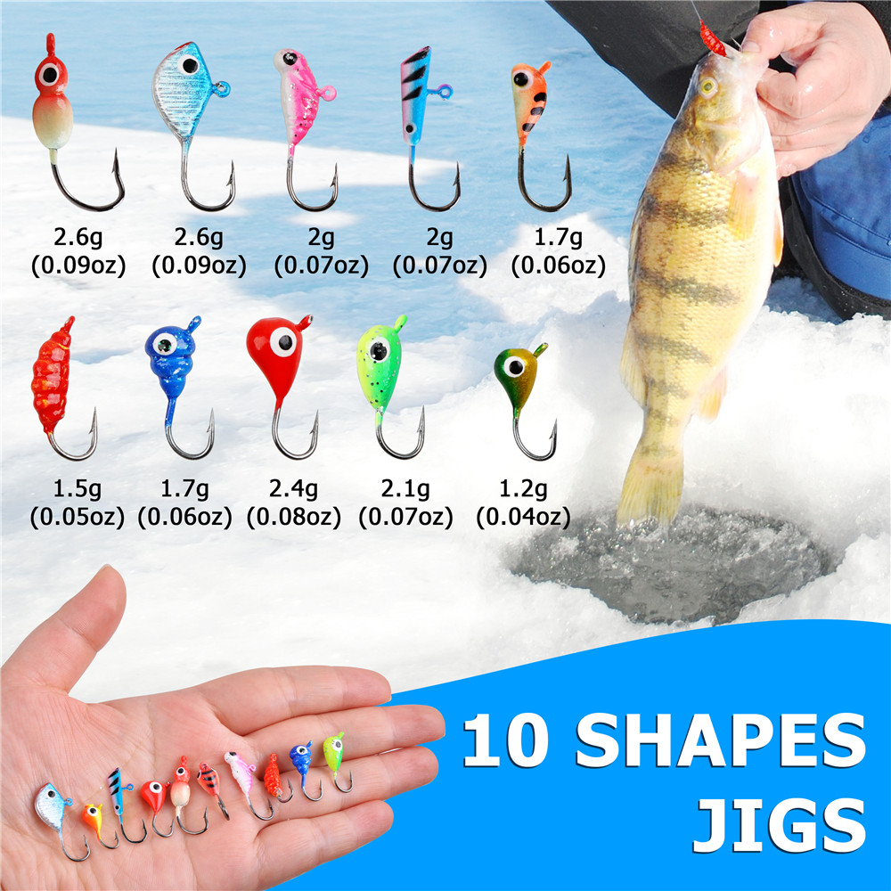 مصغرة تلسكوبي الجليد الصيد رود - مراجعة Ice Fishing Reel وسعره